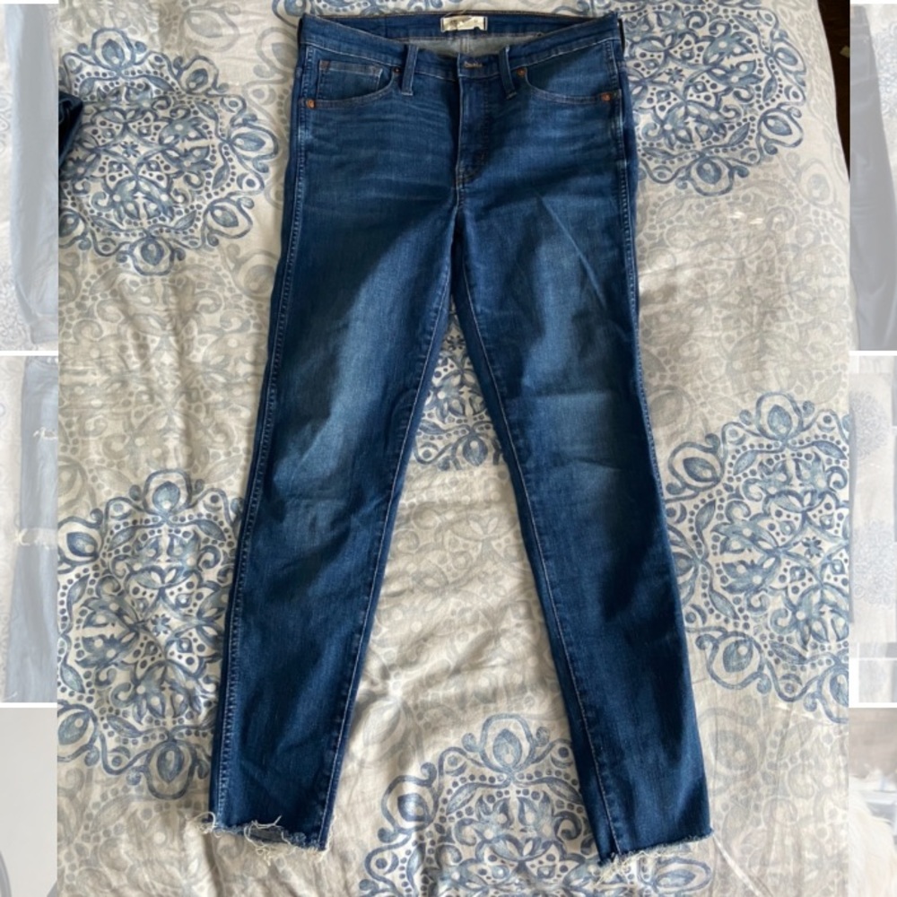 Madewell 9” Raw Hem Skinny Jeans